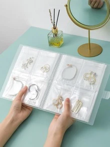 1入組多格透明首飾類收納小冊子 - 無色 - 查看 1