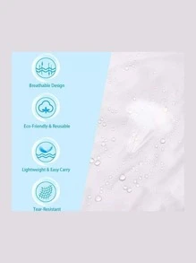 Capa Impermeable Portátil Para Lluvia Tipo Gabardina Multicolores - Morado - Ver 4