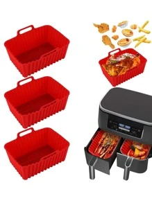 1pc Solid Color Air Fryer Silicone Pot Liner Air Fryer Kitchen Air Fryer Liners Air Fryer Paper Airfryer Air Frier