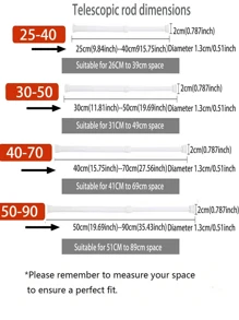 1pc Adjustable Multipurpose Wardrobe Clothes Rod  Decorations   Autumn Decor Festival Decor Room Decor Home Decor Fall Decor Bedroom Decor - White - View 4