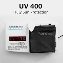 ROCKBROS防曬抗UV冰涼頸套口罩，釣魚圍巾臉部護罩男女適用 - 黑色 - 查看 3