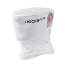 Sun Protective Anti UV ROCKBROS Cooling Neck Gaiter Face Mask Fishing Scarf Face Cover For Men Women - White - View 1