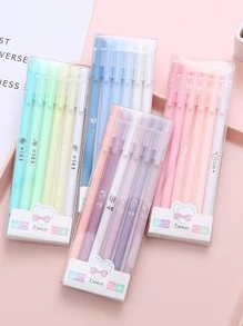 6 cái Bút bi màu hỗn hợp - Màu xanh lam - Xem 2