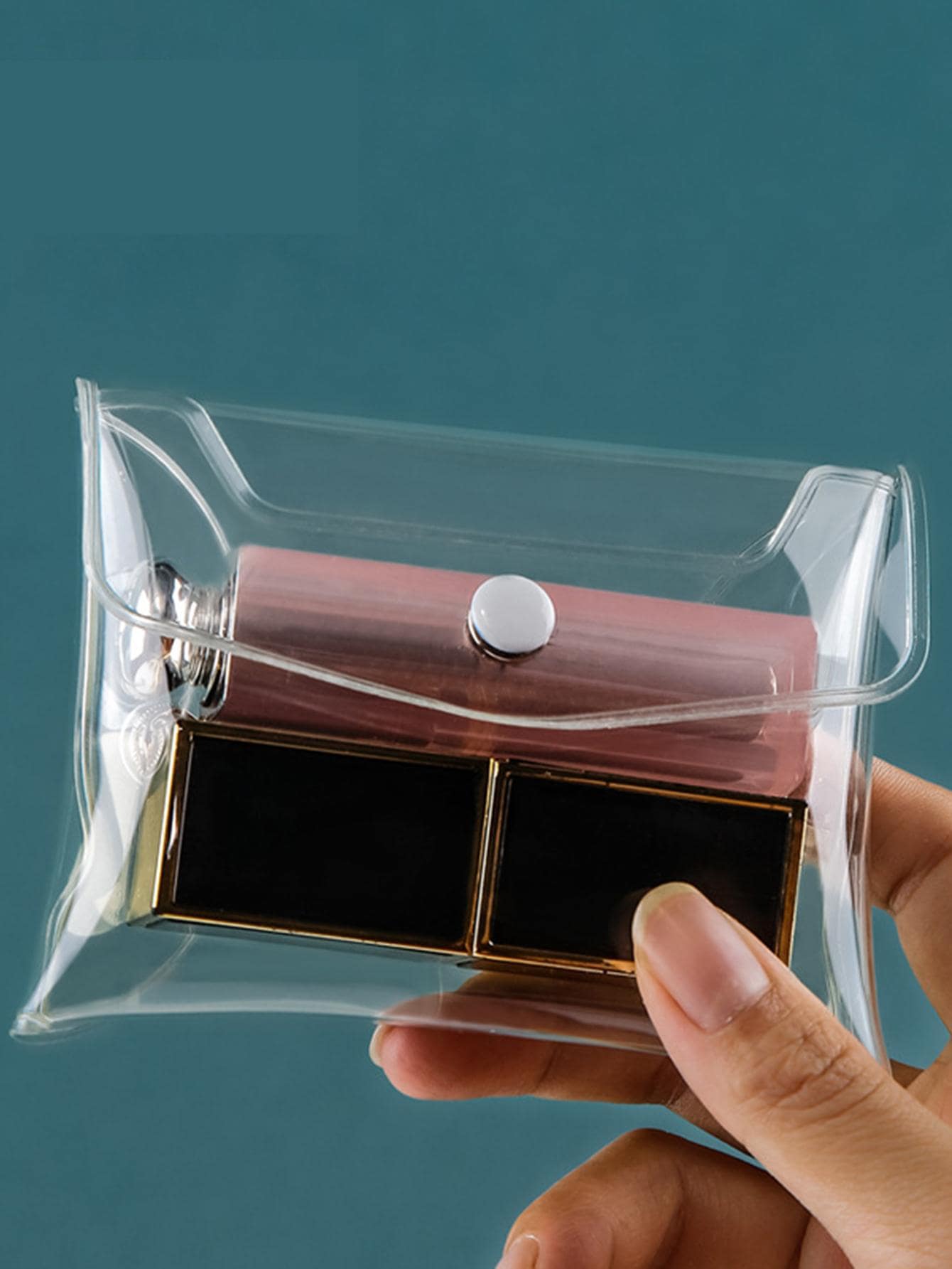 Túi Đựng Mỹ Phẩm Trong Suốt PVC Nữ Trong Suốt Trang Điểm Túi Làm Đẹp Ốp Lưng Du Lịch Trang Điểm Lưu Trữ Đồ Tắm Vệ Sinh Túi Rửa - Trong sáng - Xem 1