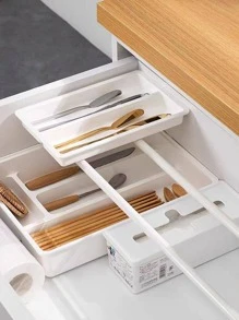 1pc Adjustable Multipurpose Wardrobe Clothes Rod  Decorations   Autumn Decor Festival Decor Room Decor Home Decor Fall Decor Bedroom Decor - White - View 11