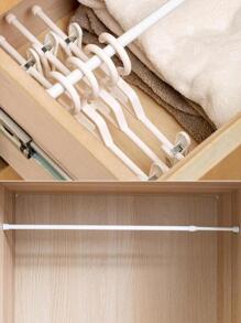 1pc Adjustable Multipurpose Wardrobe Clothes Rod  Decorations   Autumn Decor Festival Decor Room Decor Home Decor Fall Decor Bedroom Decor - White - View 12