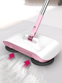 PC Nhựa Hộ Gia Đình Chổi Quét Bụi Phù Hợp Với Quét Robot Chổi - Hồng - Xem 1