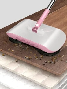 PC Nhựa Hộ Gia Đình Chổi Quét Bụi Phù Hợp Với Quét Robot Chổi - Hồng - Xem 2