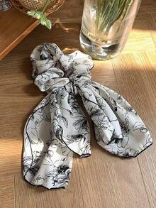 印花飄帶髮圈 - 彩色 - 查看 4