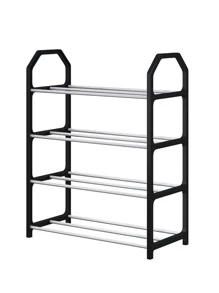 1pc Multi-layer Shoe Storage Rack - Black - View 4