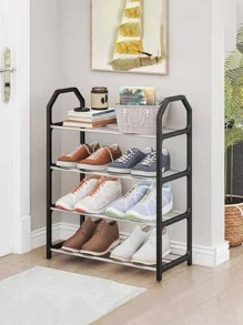 1pc Multi-layer Shoe Storage Rack - Black - View 5