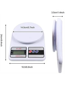 Bascula digital gramera de cocina, balanza electrónica para el hogar precisa. Pesa desde 1g hasta 10kg. - Multicolor - Ver 7