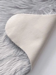 1pc Soft Faux Fur Rug Gray Fluffy Area Rug Machine Washable For Living Room,Bedroom ,Chair Couch ,Sofa Cover ,Bedroom Bedside Luxurious Modern Home Decor - Grey - View 5