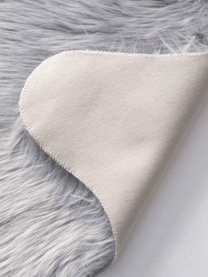 1pc Zachte Faux Fur Vloerkleed Grijs Fluffy Area Machine Washable Living Room,Bedroom ,Chair Couch ,Sofa Hoes ,Bedroom Bedside Luxurious Moderne Home view 5