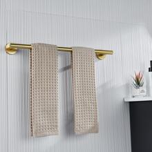1pc Stainless Steel Towel Bar - Gold - View 2