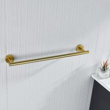 1pc Stainless Steel Towel Bar - Gold - View 5