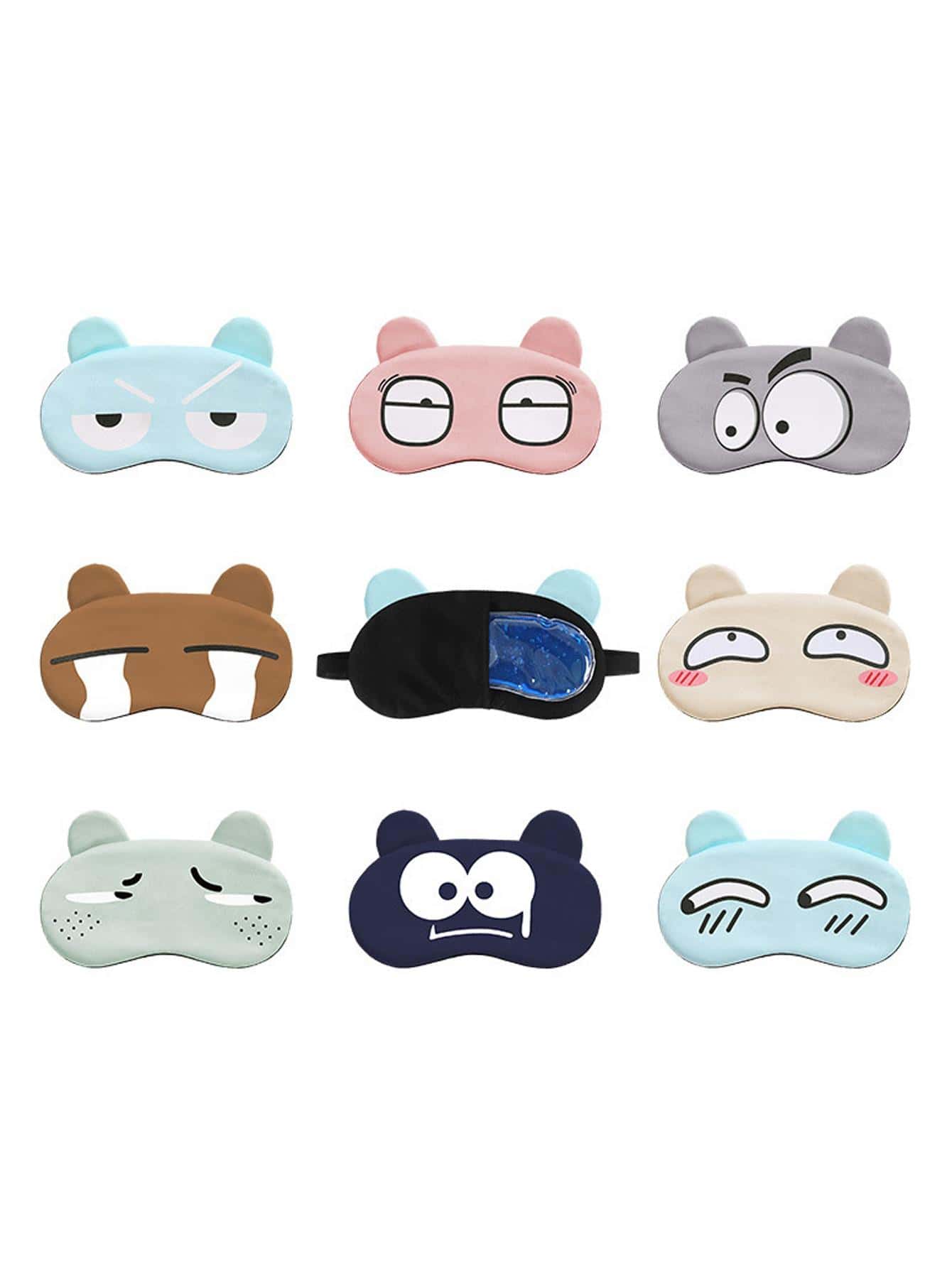 1入組卡通設計眼罩 - 彩色 - 查看 1