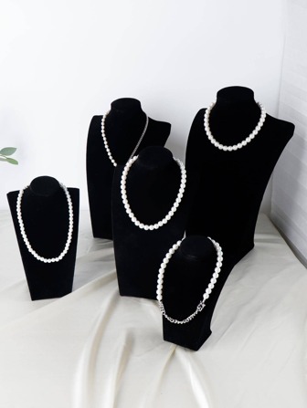 1pc Solid Color Jewelry Display Rack