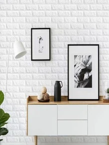 1 Giấy Dán Tường Họa Tiết Gạch - trắng - Xem 8