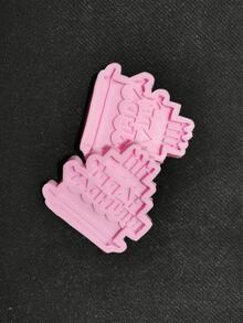 1入組蛋糕形狀DIY矽膠模具 - 粉色 - 查看 6