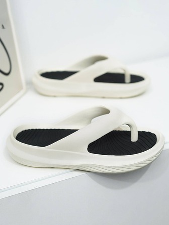 男士極簡翻動時尚海灘人字拖