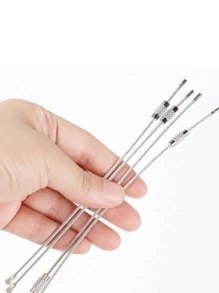 2 phụ kiện móc khóa DIY cho nữ - Bạc - Xem 4