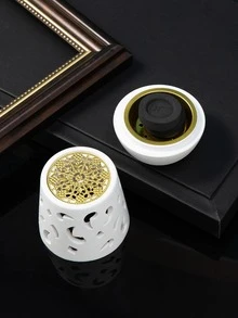 1入組鏤空香爐 - 彩色 - 查看 2