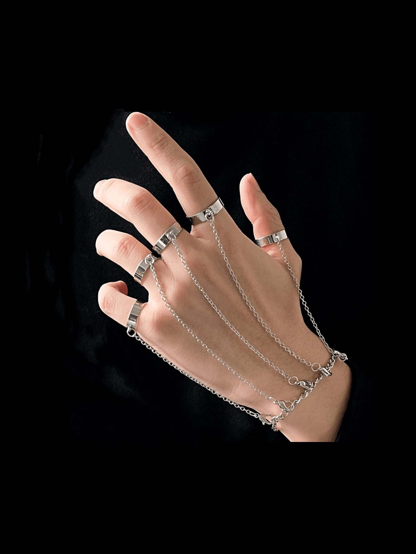 Men Minimalist Mittens Bracelet, For Jewelry Gift And Party - White - View 1