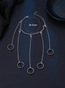 Men Minimalist Mittens Bracelet, For Jewelry Gift And Party - White - View 2