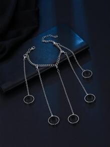 Men Minimalist Mittens Bracelet, For Jewelry Gift And Party - White - View 4