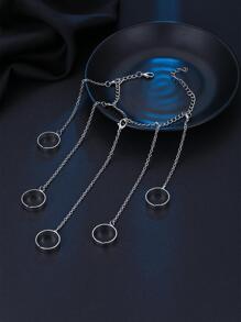 Men Minimalist Mittens Bracelet, For Jewelry Gift And Party - White - View 3