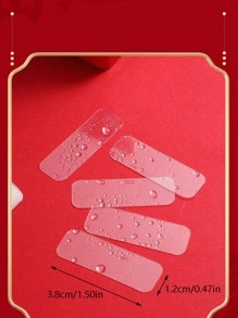 1 Box Of 60 Pieces Multi-Functional Traceless Double-Sided Tape Spring Festival Couplet Tape - Clear - View 4