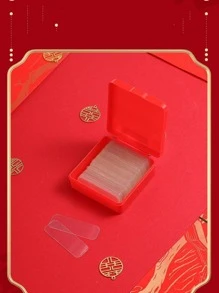 1 Box Of 60 Pieces Multi-Functional Traceless Double-Sided Tape Spring Festival Couplet Tape - Clear - View 3