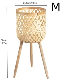 1pc Hollow Out Wooden Plant Container