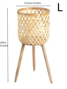 1pc Hollow Out Wooden Plant Container