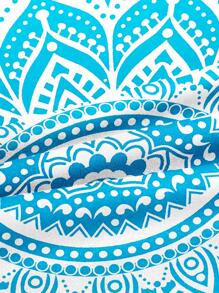 曼陀羅圖案被套套裝，1入組被套和2入組枕套，不含枕芯，現代纖維床上用品套裝，適用於臥室 - 彩色 - 查看 4