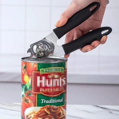 1 dụng cụ mở hộp bằng thép không gỉ, dụng cụ mở hộp cầm tay, dụng cụ mở hộp nặng, dụng cụ mở chai tiết kiệm sức lao động, dụng cụ mở hộp đa năng