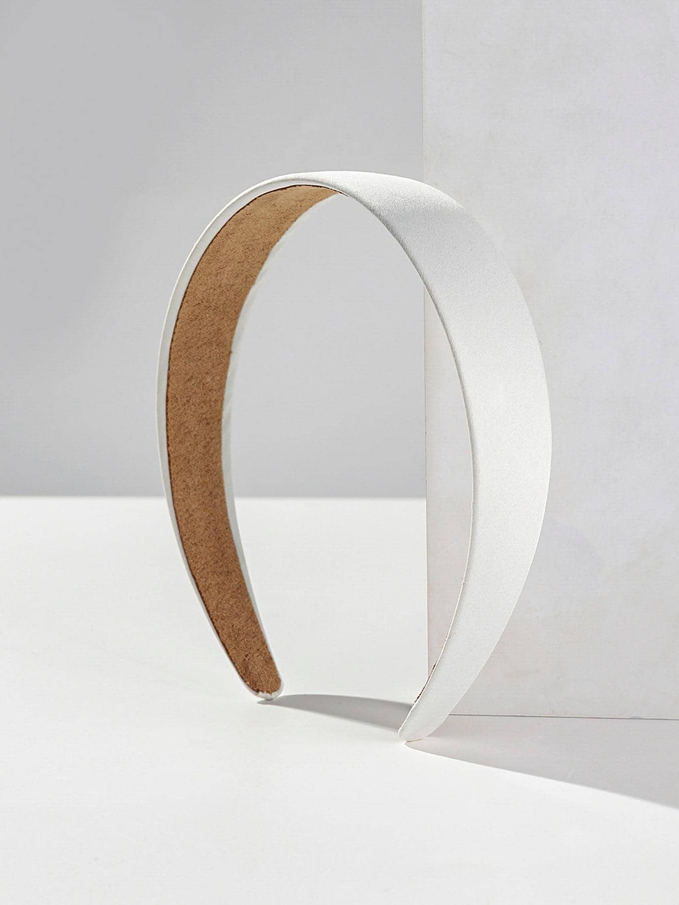 1pc 3cm Wide Pastel Colored Solid Acrylic Hair Hoop, Wrapped With Wide