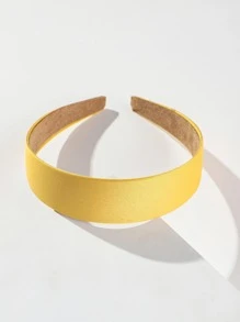 1个宽版发箍，带素色亮片装饰，宽3厘米，金色头饰，发箍，发圈，家居，护肤发箍，发饰，头饰 - 黃色 - 查看 2