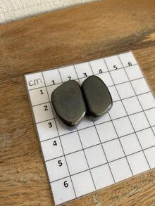 1 Par de piedra iman natural - Gris - Ver 3