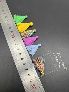 30入組/套30MM藍綠色藍色的DIY流蘇波西m亞針織織物流蘇流蘇適用於縫紉 - 水鴨藍 - 查看 3