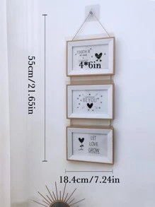 1入組WPC相片掛框 - 紫紅色 - 查看 8