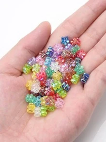Yiwu Qiyou Accessories Co., LTD 100颗/包 7毫米 AB彩亚克力花珠，混合糖果色，带彩虹隔珠，适合制作手链、项链、DIY工艺品 - 彩色 - 查看 5