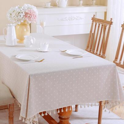 1 chiếc khăn trải bàn họa tiết hoa cúc, thích hợp cho phòng ăn, sinh nhật, dã ngoại, cắm trại, trang trí tiệc, mùa xuân/hè.