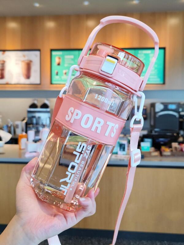 1pc Letter Graphic Water Bottle