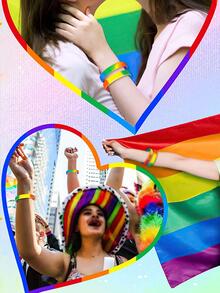 6pcs Mixed Color Party Bracelet - Multicolor - View 9