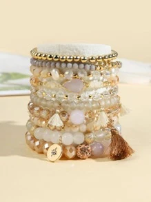 10 sztuk/zestaw Tassel Charm zroszony bransoletka