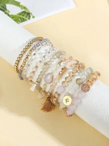 10 sztuk/zestaw Tassel Charm zroszony bransoletka