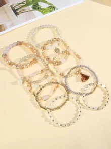 10 sztuk/zestaw Tassel Charm zroszony bransoletka