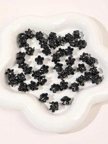 50pcs Mini Women Random Flower Shape Cute Hair Claw For Daily Life Claw Clips Elegant Hair Clips Fashion Hair Jaw Clip Soft Hair Clamps Beauty Hair Clutch Home Hair Catcher Clip, Fall Winter Hair Accessories For Women For Vacation Outfits Woman